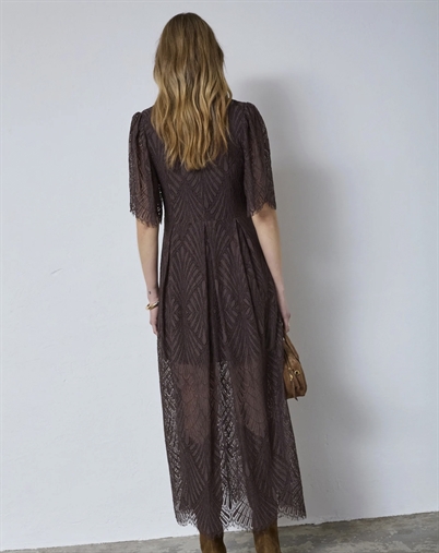 Co'Couture - Leti CC Lace Maxi Kjole - Dark Brown